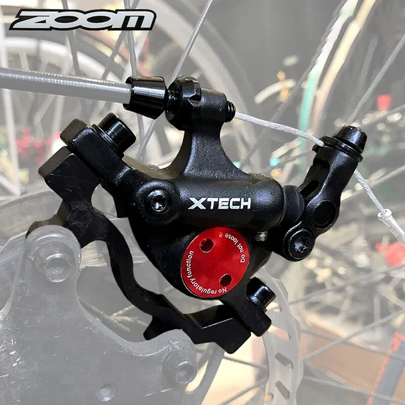 

ZOOM Bicycle Hydraulic Brakes Caliper 2 Piston Electric bike Line Pulling Oil Pressure Calipers Mountain bike brake
