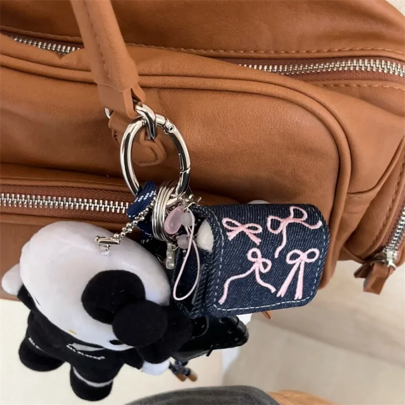 Kawaii Pink bow Earphone Case For Apple Airpods Pro 2 3 1 Cover with Charm Leather Cute Headphone Charging Cases For Airpod 3 4