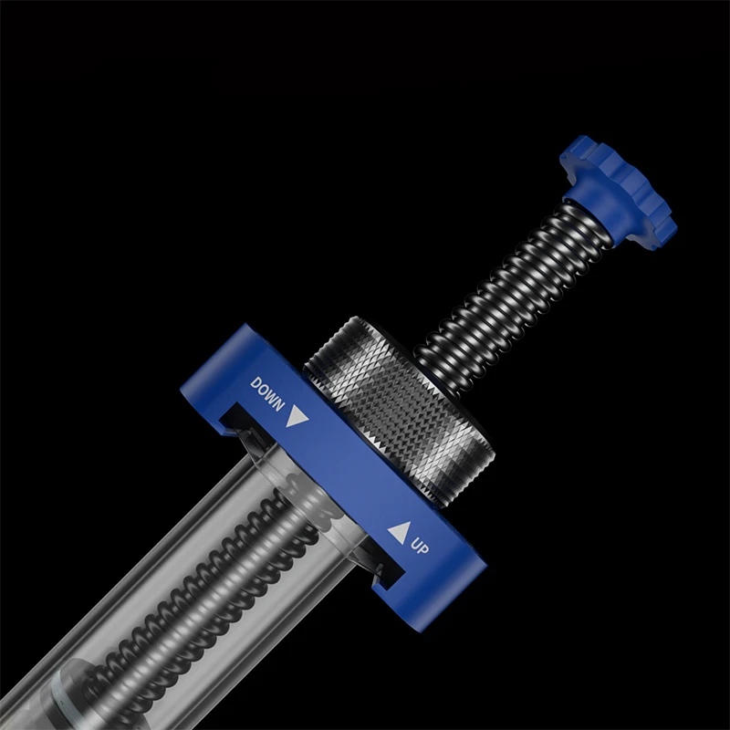 Lega di alluminio Rotary Solder Flux Needle Booster tipo di siringa pasta saldante maschera per saldatura UV strumenti di propulsione dell'inchiostro
