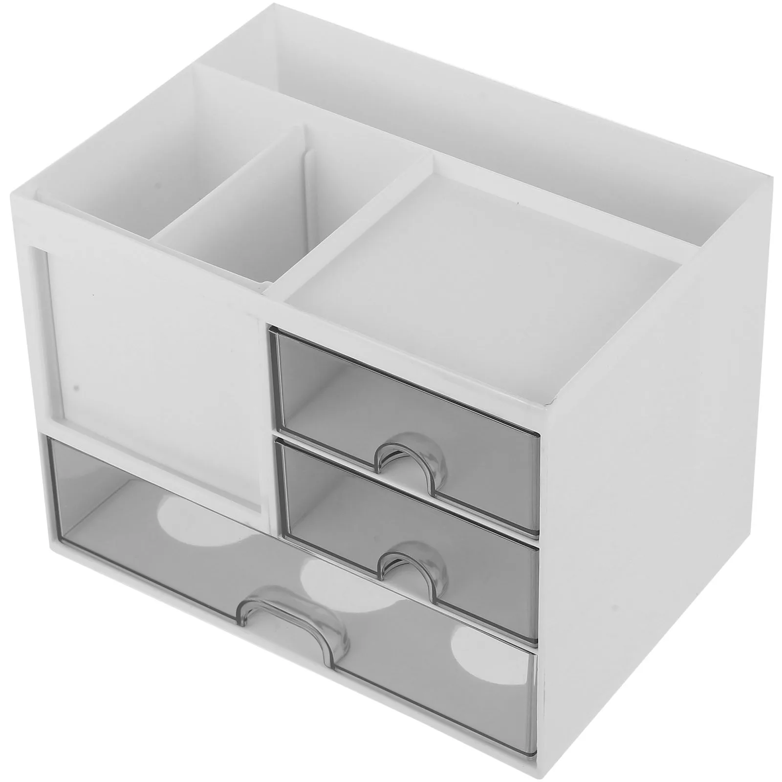 

Pen Storage Box Desktop Drawers Organizer White Small Office Supplies HIPS Materials Study Classroom Kitchen Bathroom Living