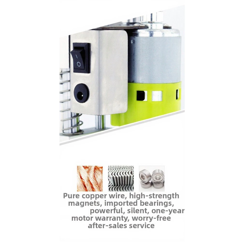 Small Drill Press for Metal Wood Plastic and Aluminum with Dual Spring Stabilization 3-Axis Precision and 24V Control