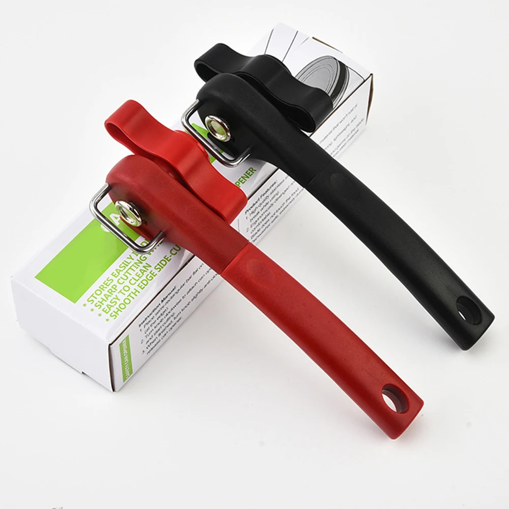 

Stainless Steel Manual Can Opener Tool for Safe and Use Ergonomic Single Handle Design with Side Opening Mechanism