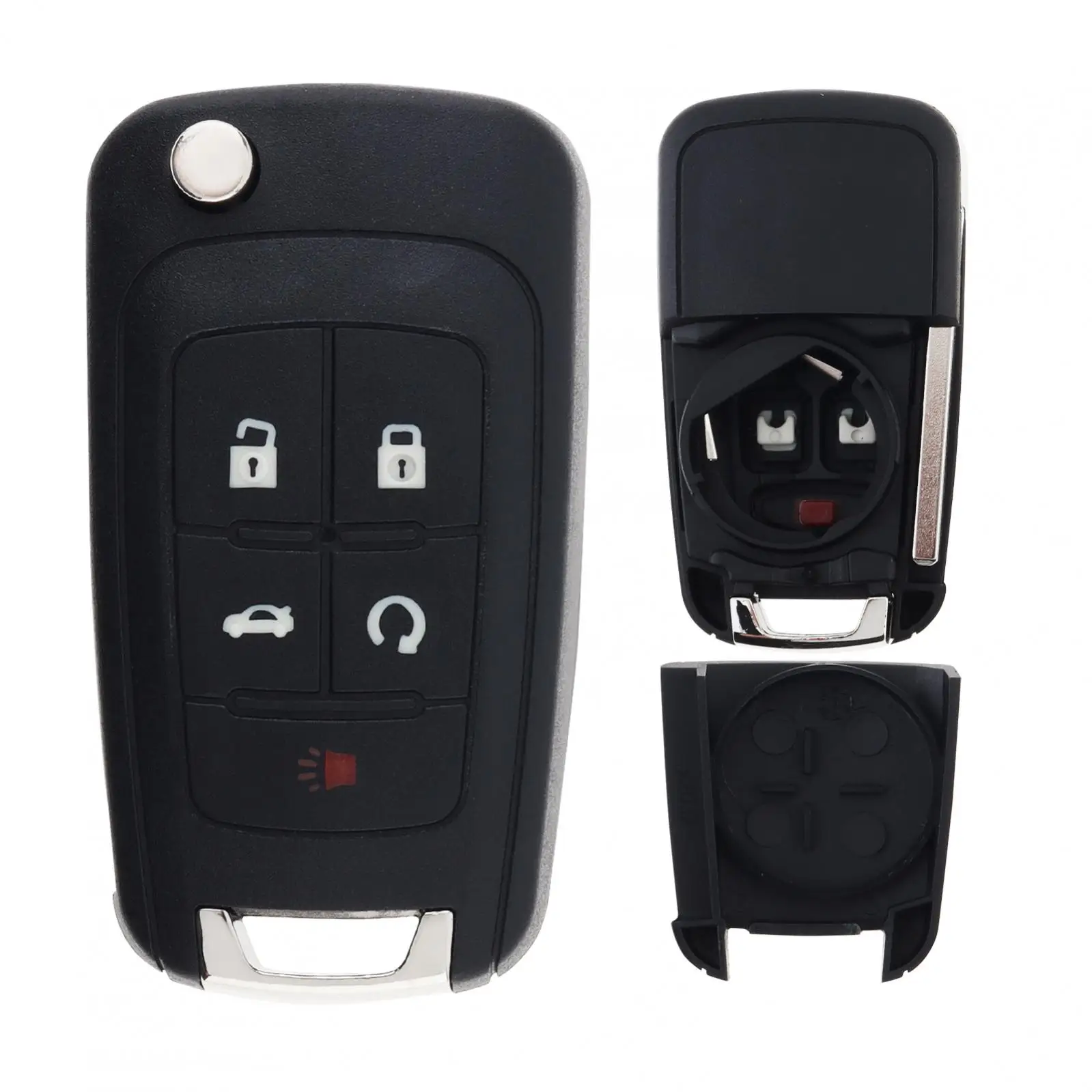 5 أزرار الوجه للطي سيارة مفتاح بعيد فوب قذيفة صالح لشروليه تشيفي كروز كامارو الاعتدال إمبالا ماليبو سونيك جي إم سي بويك #6