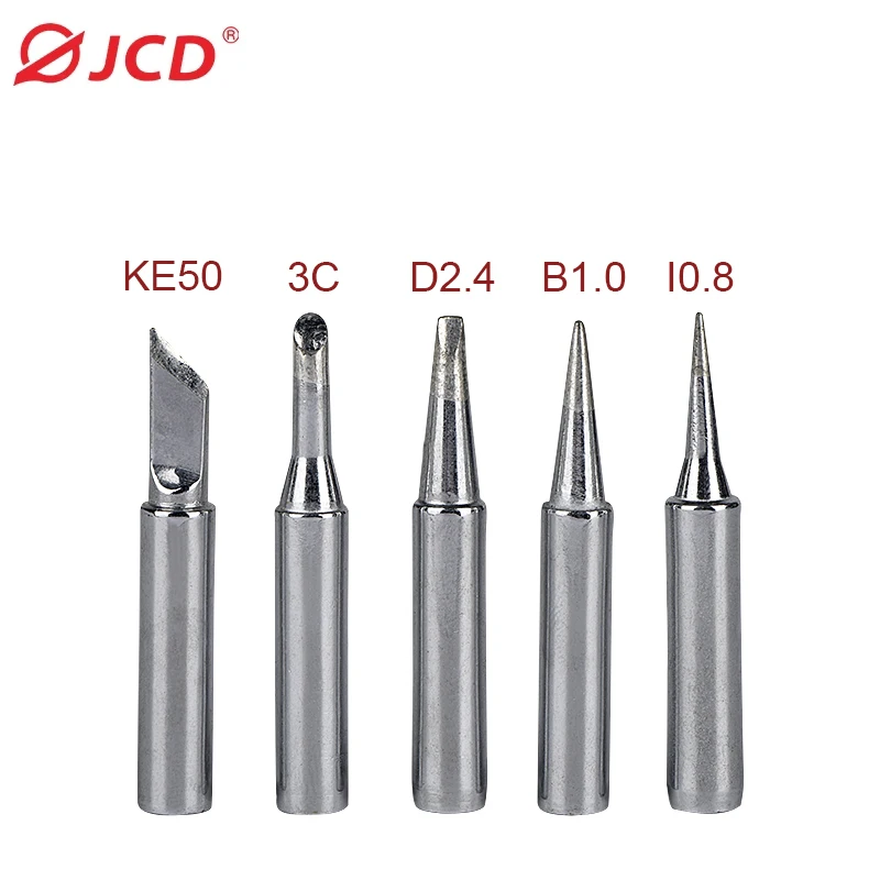 JCD soldering iron tips 5pcs/lot soldering tip 900m-t Metal head lead-free solder Welding Tips tools for DIY repair rework