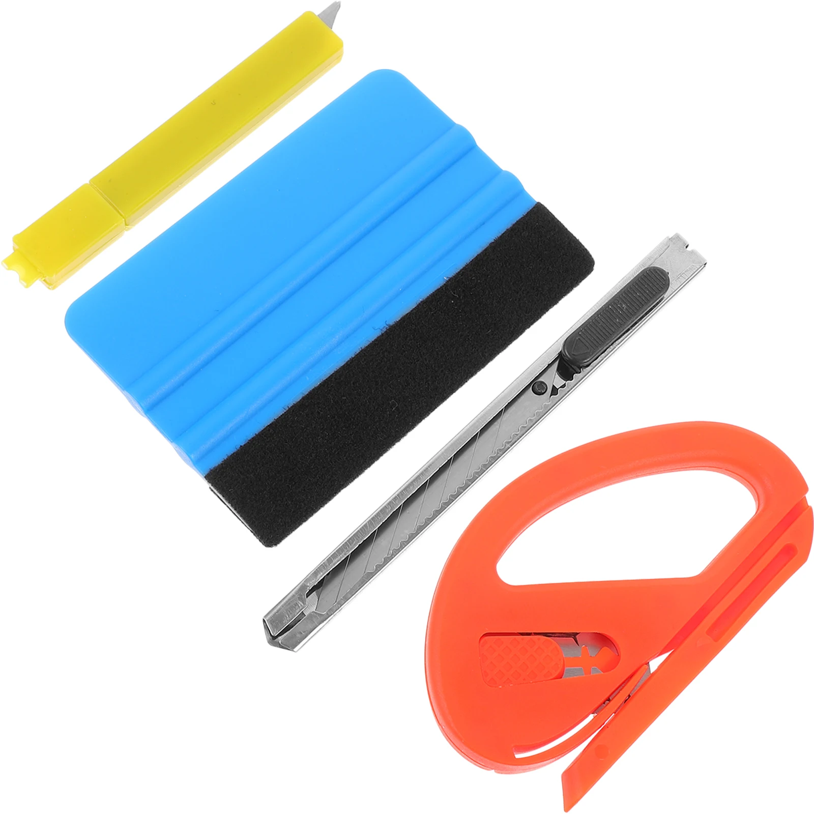 

Color Changing Film Tool Set 2 Felt Squeegees Tint Film Kit Vinyl Wrap Tools Car Smoothing Scraper Protective Installing Tool