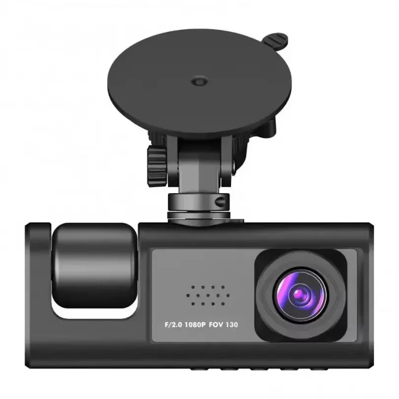 

Hot Sale 360 Dashcam 3 Channel 1080P HD Car Video Recorder with 3 Lenses IPS Screen Multi-language Front Rear Interior