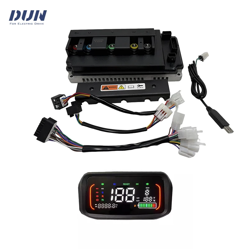 

LANDE EM150 Motor Controller 160A Boost BLDC PMSM with N7 Display Speedometer For 4000W Mid-drive In-Wheel Hub Motor