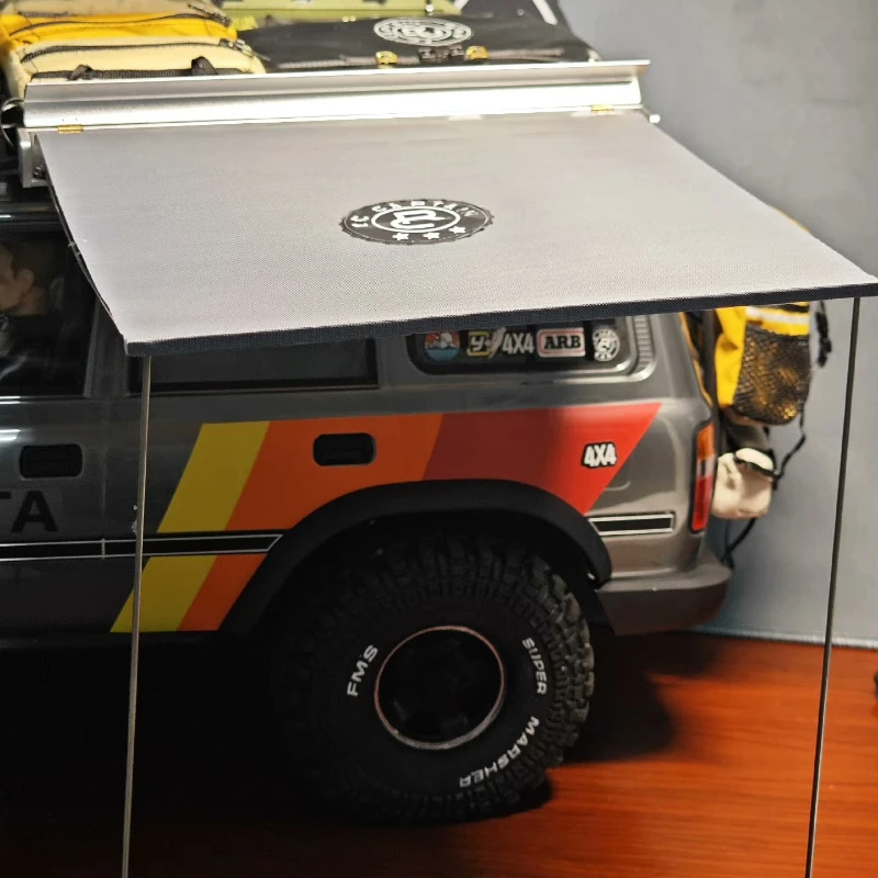 Modello di simulazione Tetto Tenda laterale Modifica Parti decorative per 1/10 RC Crawler Car Traxxas TRX4 SCX10 RC4WD D90 The Wrangler