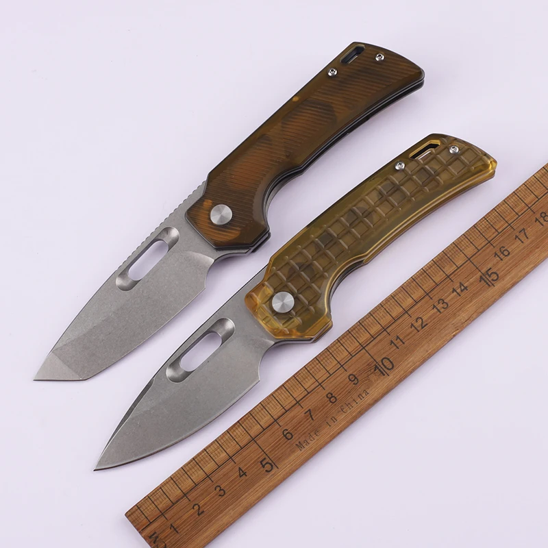 Cross border Folding Knife Wing Dragon 14C28N Steel High Quality PEI Handle Outdoor Survival Camping Portable Knife