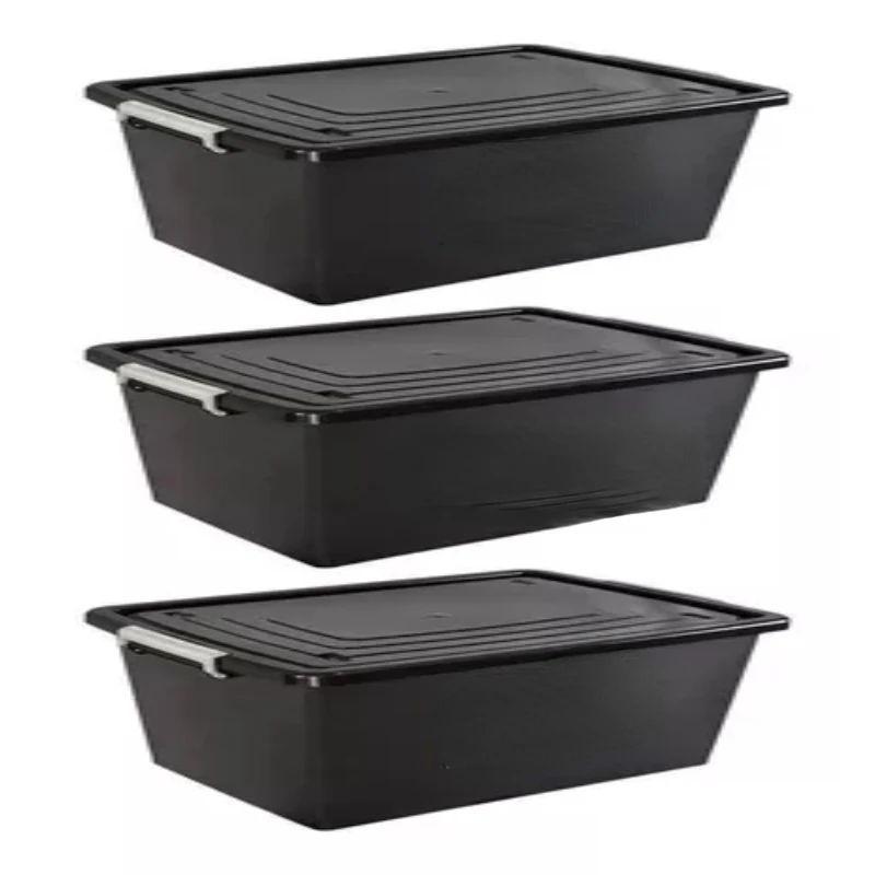 

3 Multipurpose Organizer Box 56 Liters w/ Lid Boxes, Boxes and Baskets Decorative Boxes