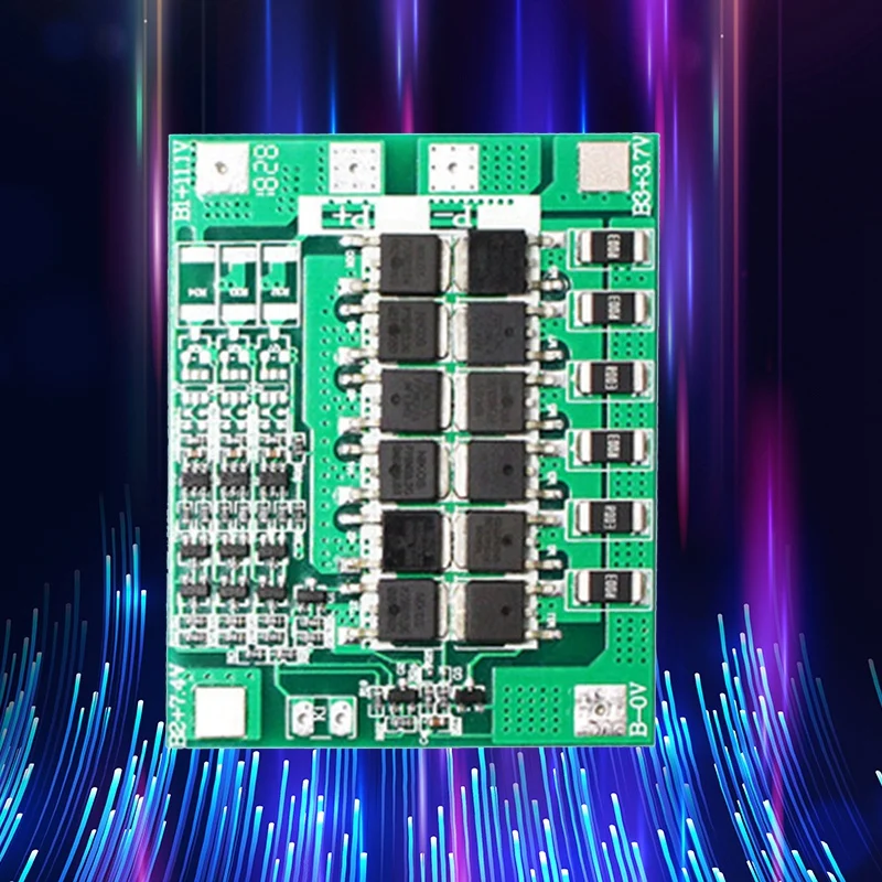 BMS Lithium Battery Charger Protection Board, Power Battery Balance, Melhorar PCB Protection Board, 3S, 12V, 30A