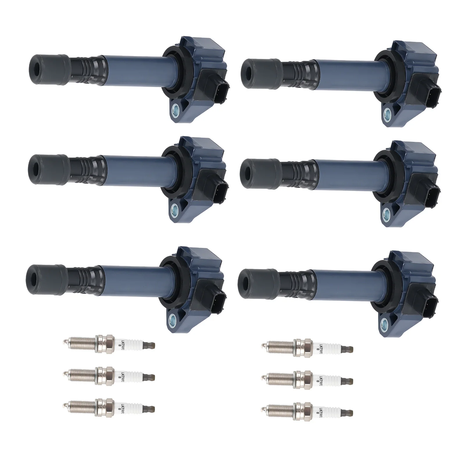 

6 Ignition Coil & Spark Plugs For Honda Accord Acura RDX V6 3.5L 2016-2018 UF713