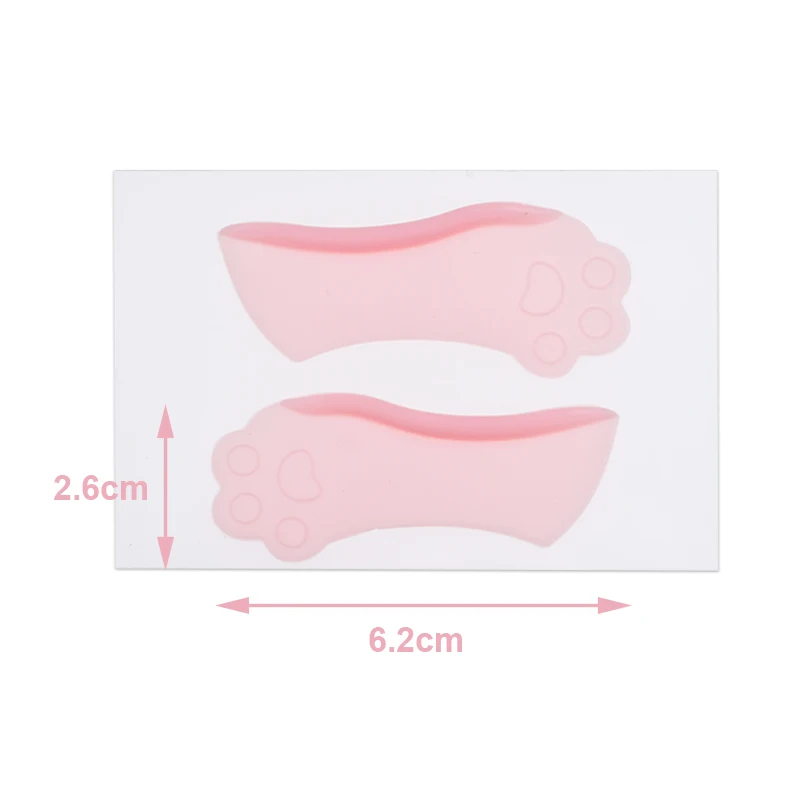 2 pz Silicone Gatto-Paw Ciglia Perm Lash Lift Shield Pad Ciglia Inferiori Estensione Ciglia Isolamento Morbido Riutilizzabile Trucco Patch