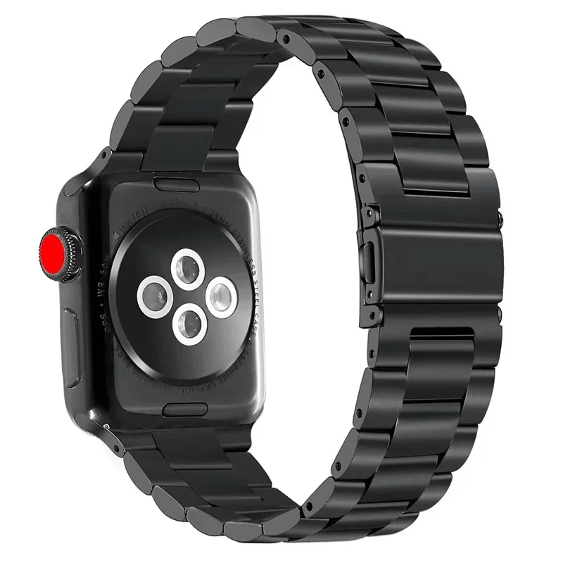 حزام معدني لساعة أبل الترا 3 2 49 ملم 11 10 42 ملم 46 ملم سوار معصم من الفولاذ المقاوم للصدأ IWatch 9 8 7 6 SE 45 ملم 41 ملم 44 ملم 40 ملم