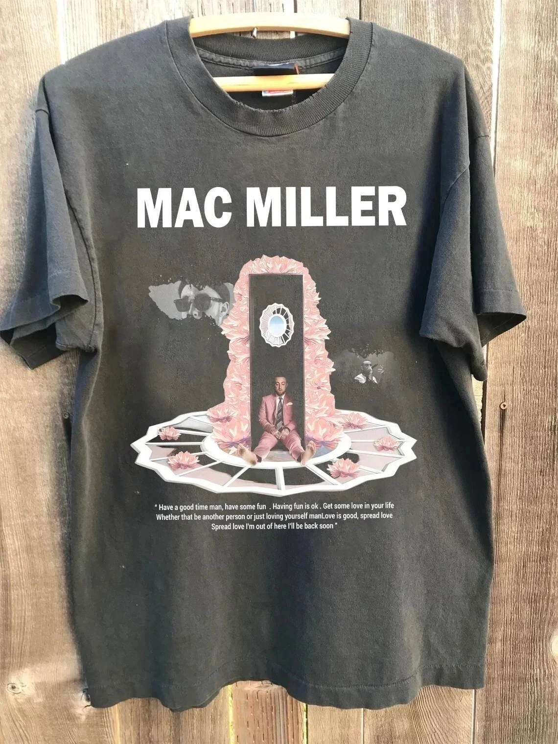 Retro Mac Miller Merch Graphic T‑shirt Unisex Spring Summer New Arrival Casual Hip‑Hop Streetwear Short Sleeve Tops for Men Women