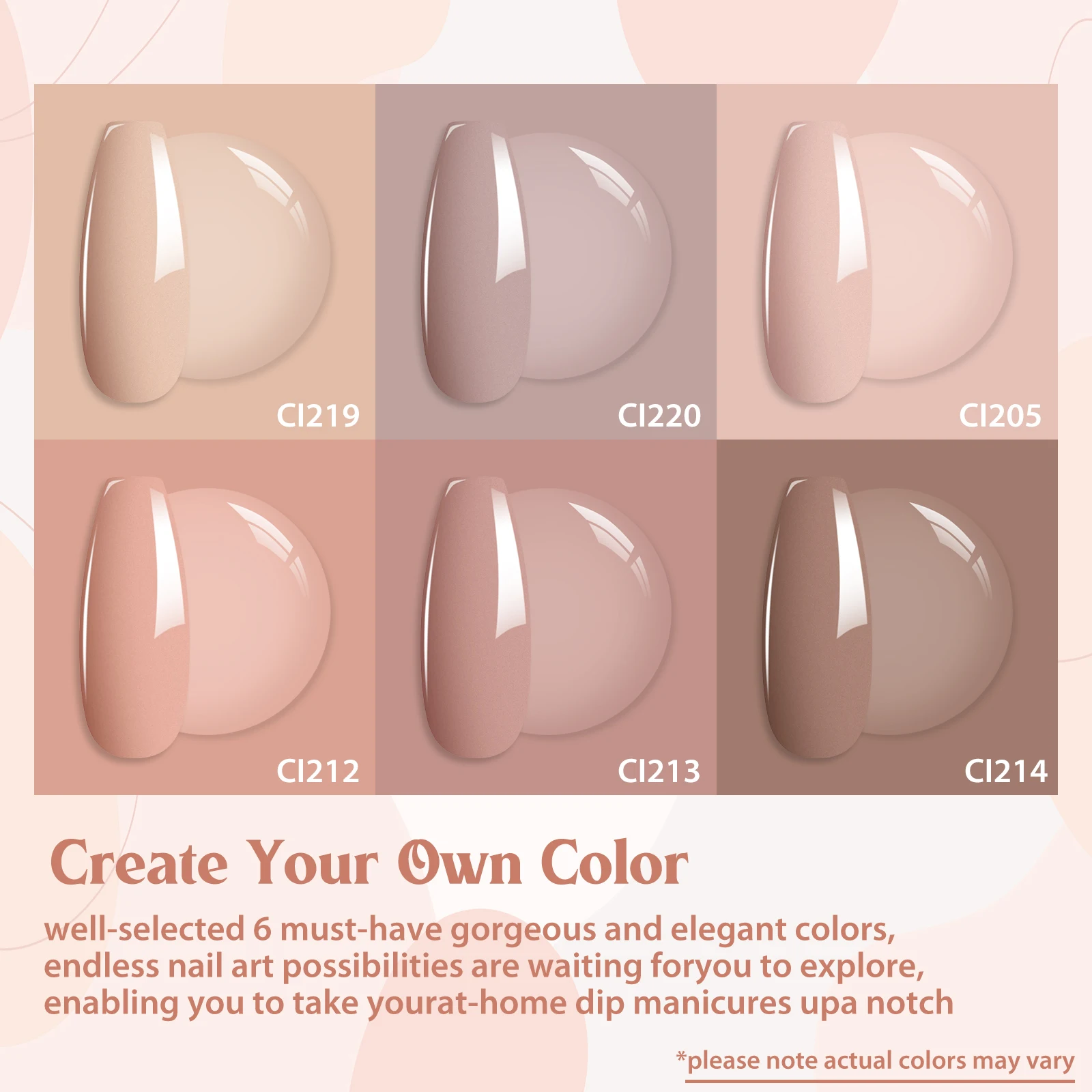 6 قطعة 10 جرام مسمار غمس مسحوق مجموعة الطبيعية الجافة لا مصباح علاج مسمار الفن الديكور مسمار بريق الصباغ الغبار مسحوق لوازم الأظافر DIY بها بنفسك #2