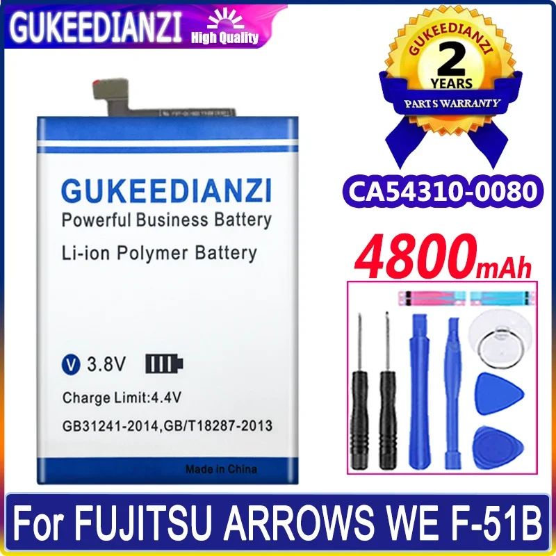 

Bateria CA54310-0080 Rechargeable 4800mAh High Capacity Replacement Mobile Phone Battery For FUJITSU ARROWS WE F-51B Batteries