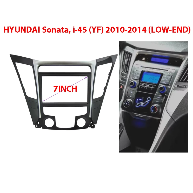 for Hyundai Sonata,i-45(YF) 2010-2014  Radio DVD Stereo CD Panel Dash Kit Trim Fascia Face Plate Frame