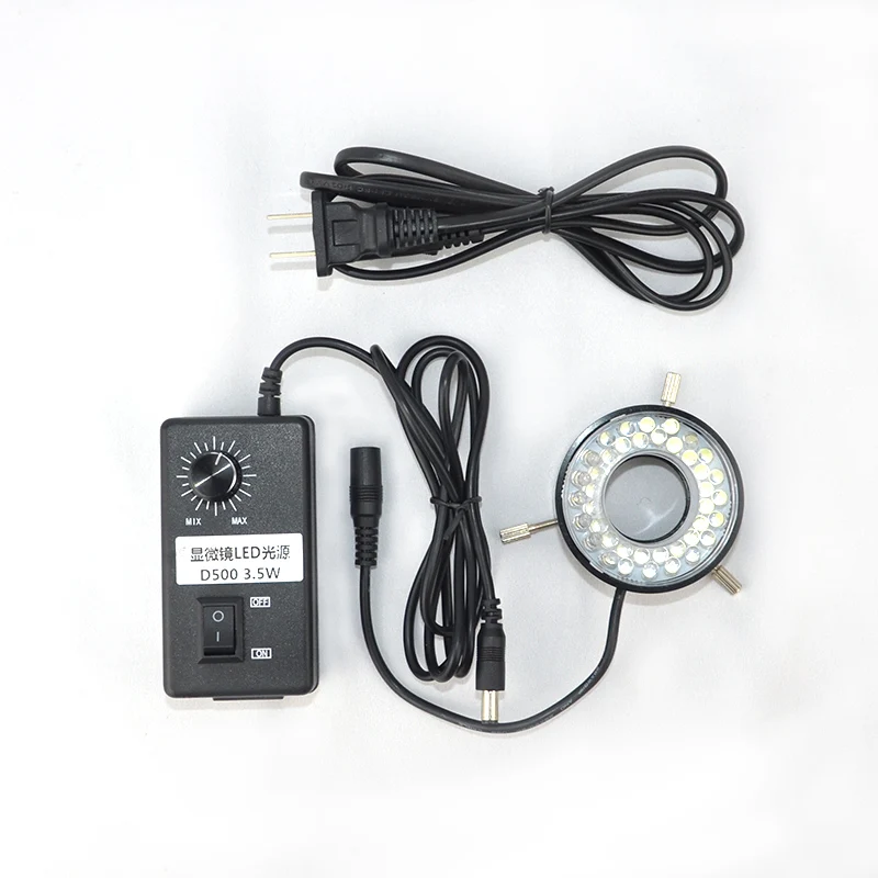 

D500 microscope light source adjustable LED ring lamp adjustable ring 40 LEDs installation diameter 47mm.