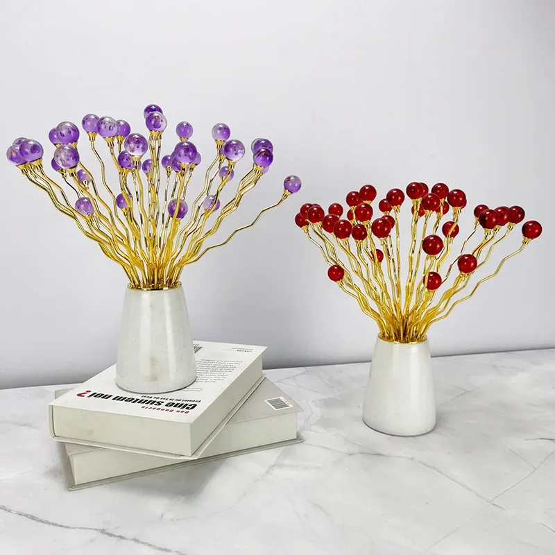 Light luxury high-end modern money tree blooming wealth ornaments, living room entryway TV cabinet decoration,housewarming gifts
