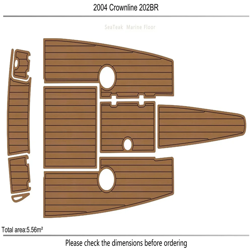 2004 Crownline 202 BR Cockpit swim platform Pads 1/4