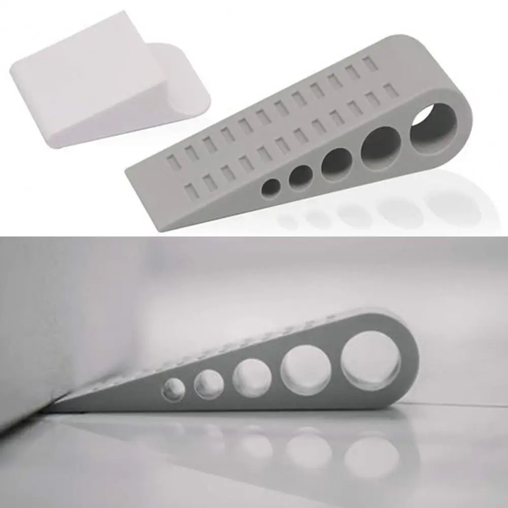 

3Pcs Silicone Door Stopper Wedge Wall Protector Anti-slip Door Stops No Drilling Anti-collision Carpet Wooden Floor Doorstop