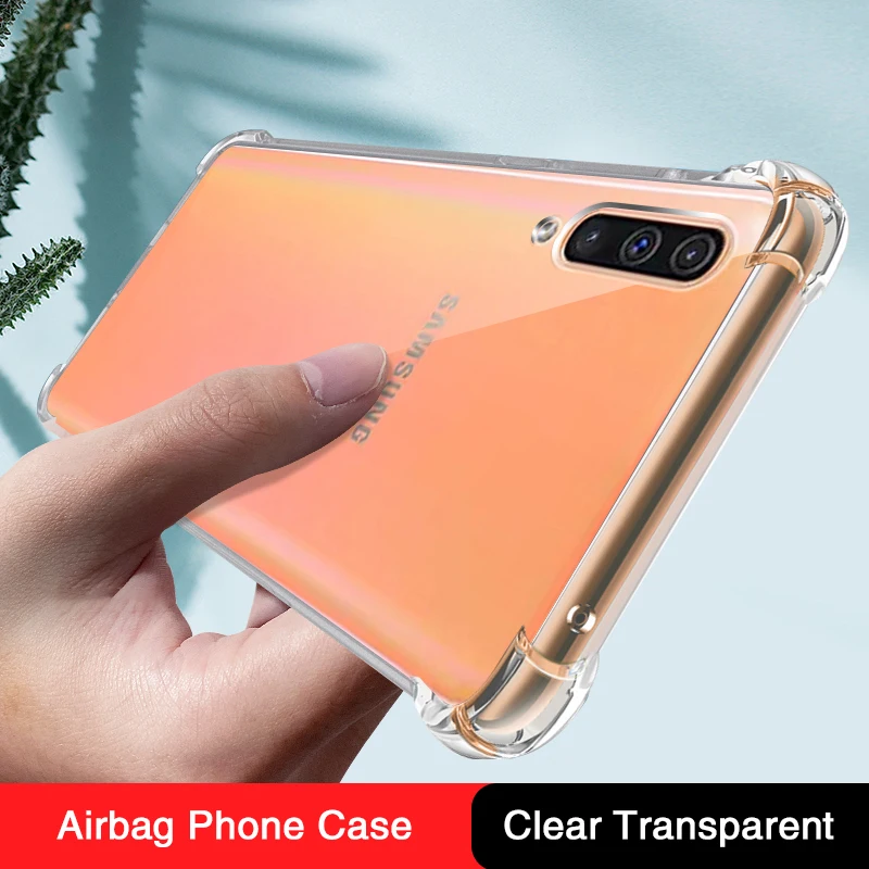 Transparent Airbag Case for Samsung Galaxy A10 A10S A10E A20 A20S A20E A30 A30S A40 A40S A50 A50S A60 A70 A70E A70S Cover Fundas