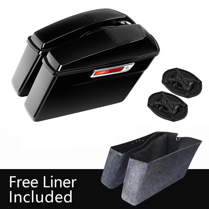 Motorcycle Hard Saddlebags 6x9