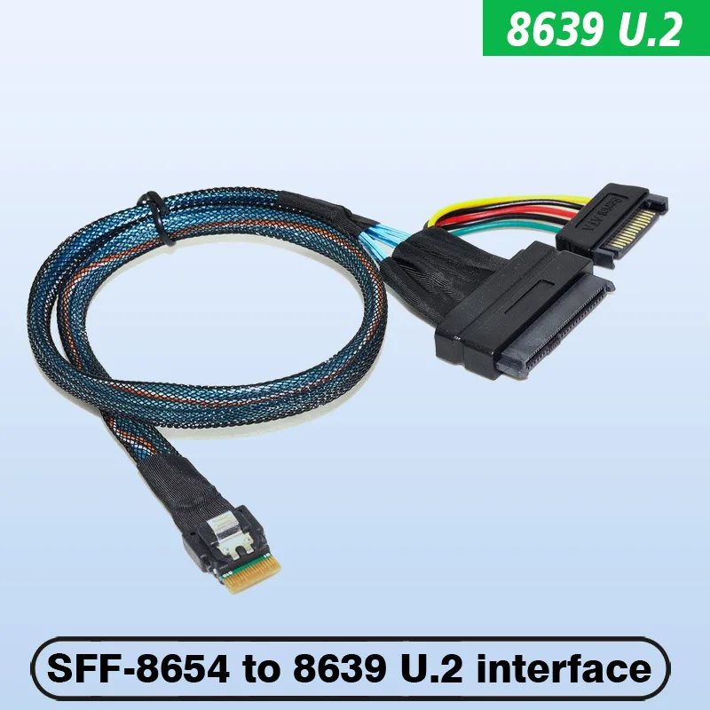 

Slimline SFF-8654 To SFF-8639 Interface Adapter Cable for NVMe SSD and PCI-E SSD PC Hardware Cables & Adapters