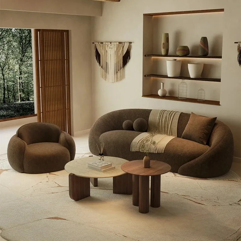 

Medieval style curved special-shaped small sofa beauty salon lobby clothing store hotel homestay office rest area reception