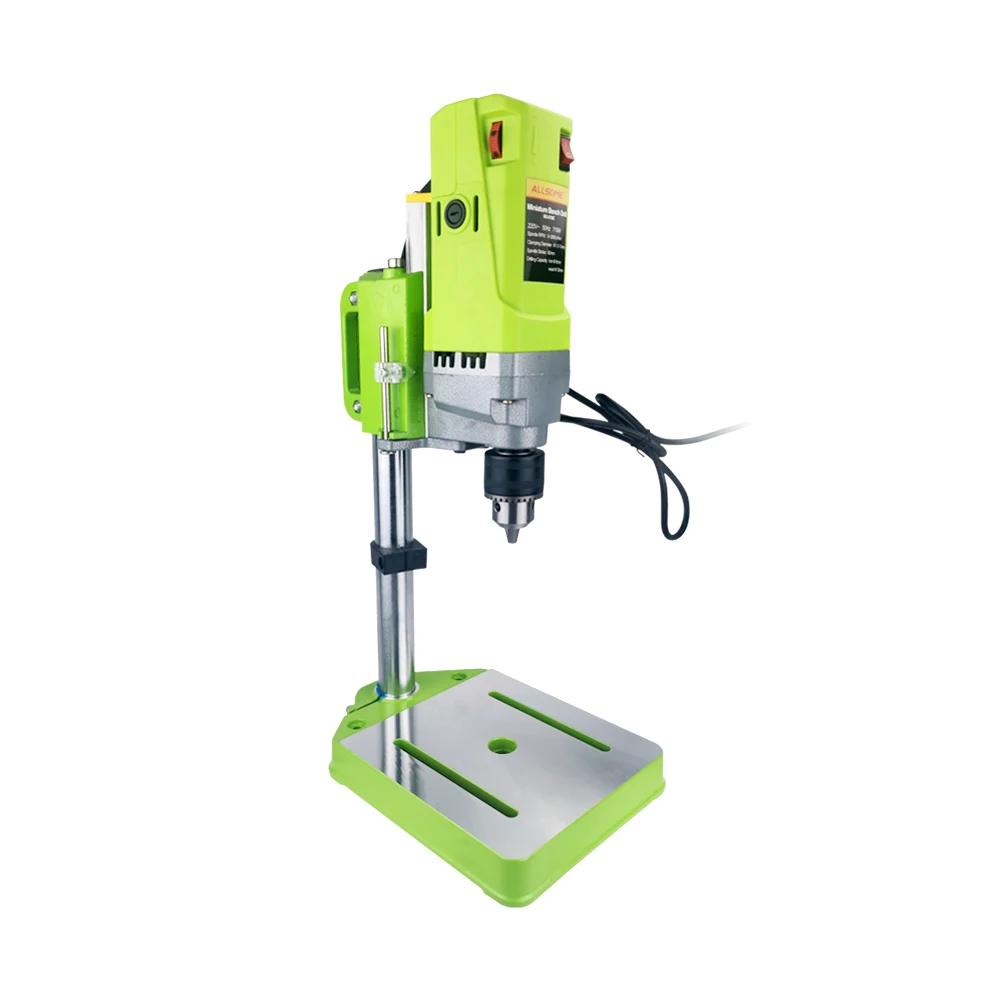 ALLSOME MINIQ Mini wiertnica wiertarka stołowa mała wiertarka elektryczna stół warsztatowy przekładnia zębata 220V 710W HT2600 — zdjęcie 6