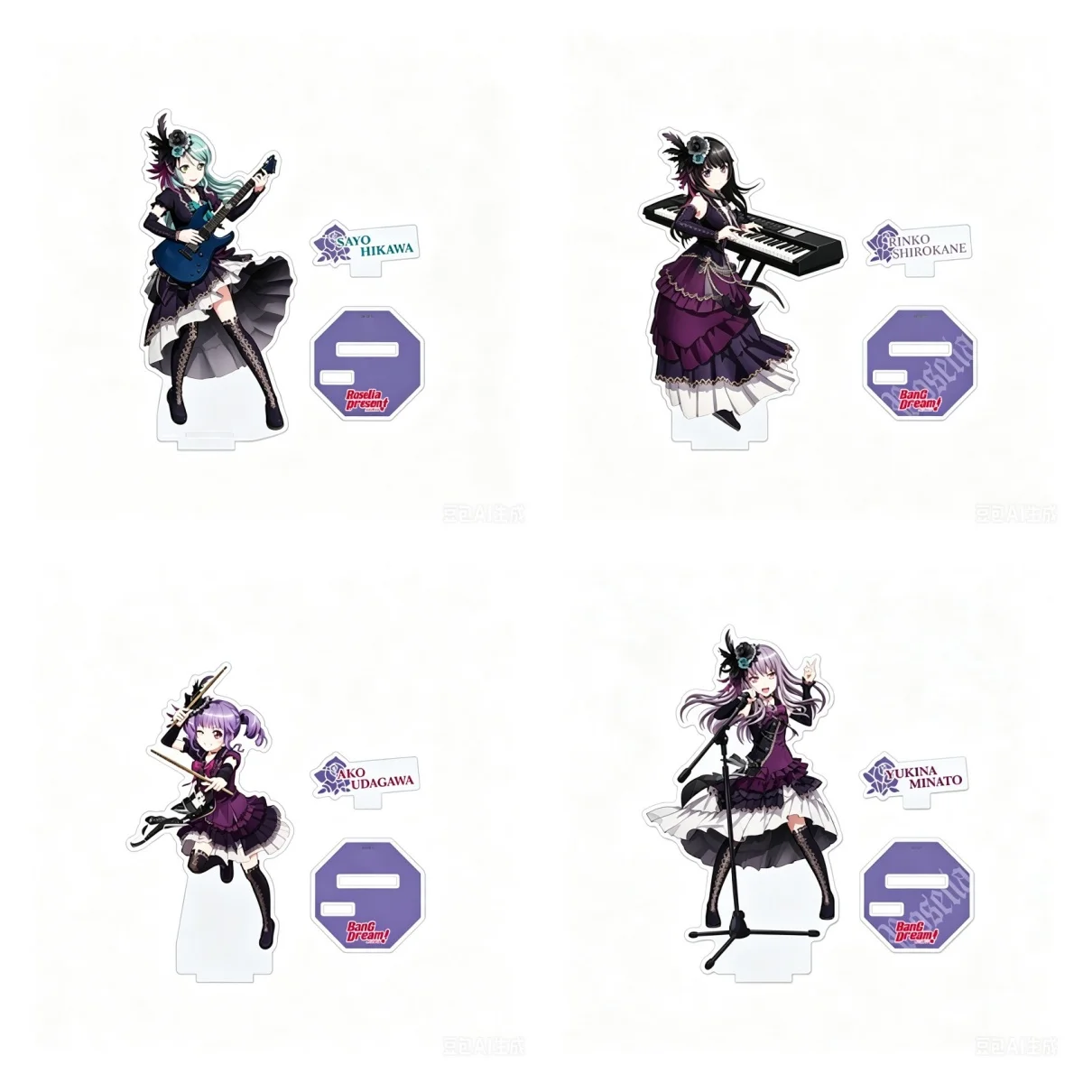 Anime Acrylic Stand Model BanG Dream! Bookshelf Decoration Lovely Products High Definition Images As A Gift For Fans Keychain