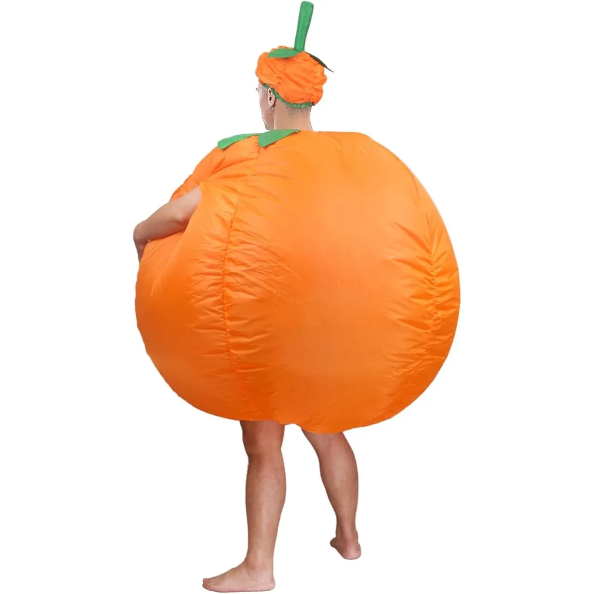 Christmas Santa Claus Suit Funny Blow Up Adults Inflatable Pumpkin Costume Cosplay Party Dress Up Outfits