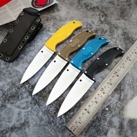 1 piece, high-hardness outdoor straight knife, portable tactical knife, compact survival knife for camping and fishing with a ny