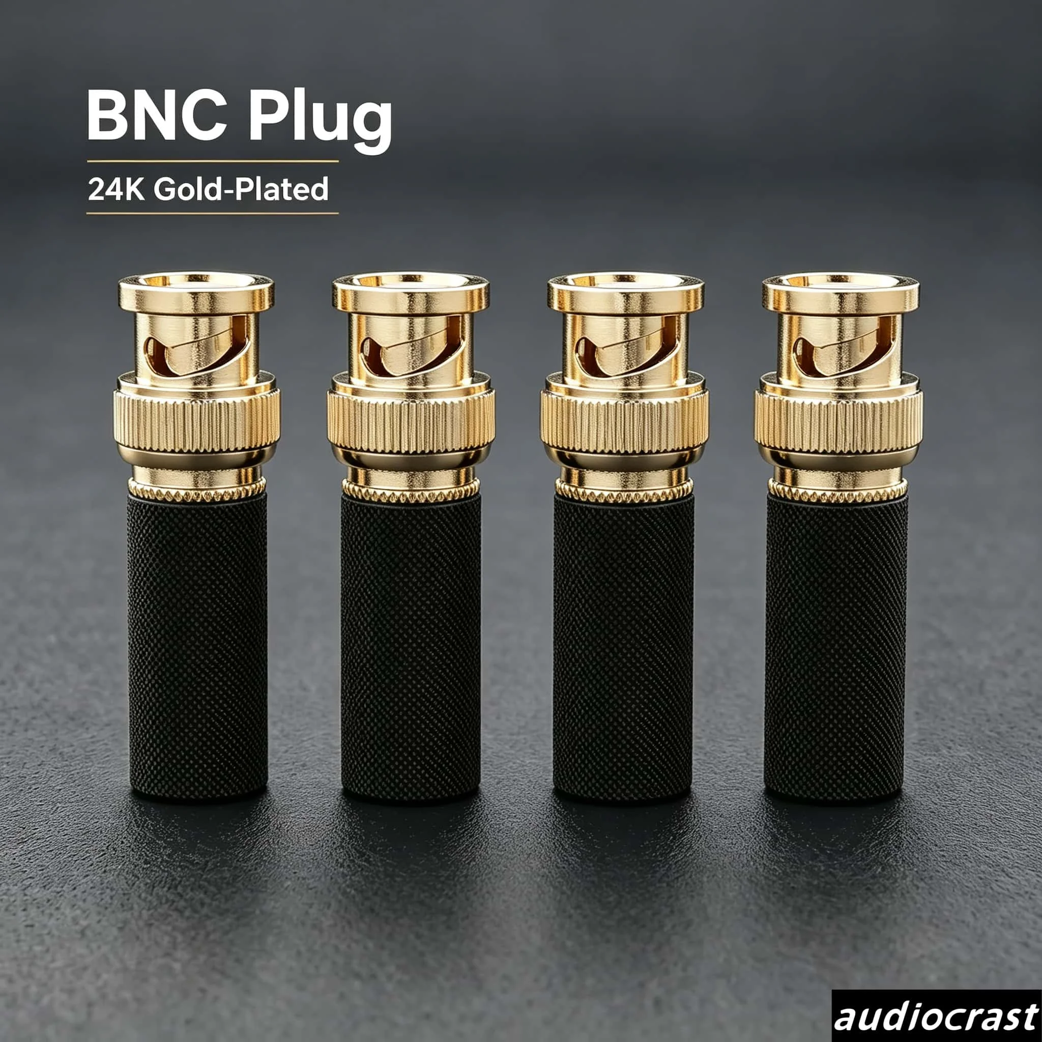 Gold Plated 1pcs BNC Male Connector Bending Angle/Straight Plug Adapter Twist-on Coaxial Cable for CCTV Camera Surveillance