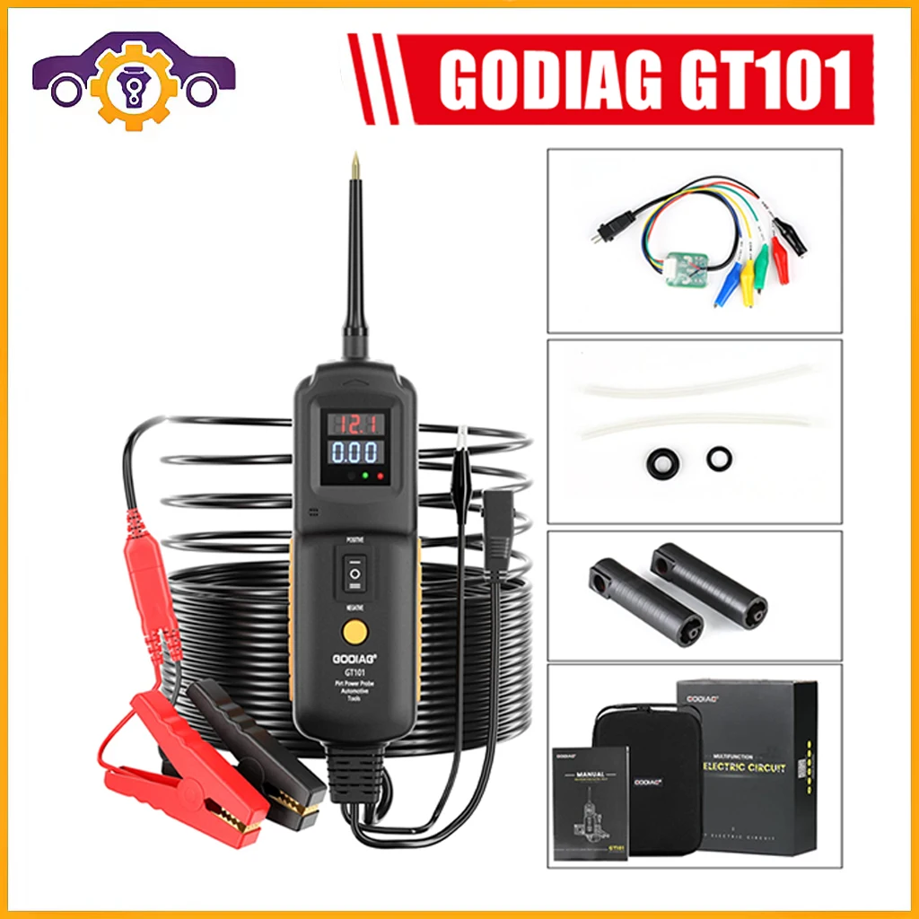 GODIAG GT101 Mini Pirt Electric Circuit Tester Vehicles Electrical System Diagnosis/ Fuel Injector Cleaning & Testing