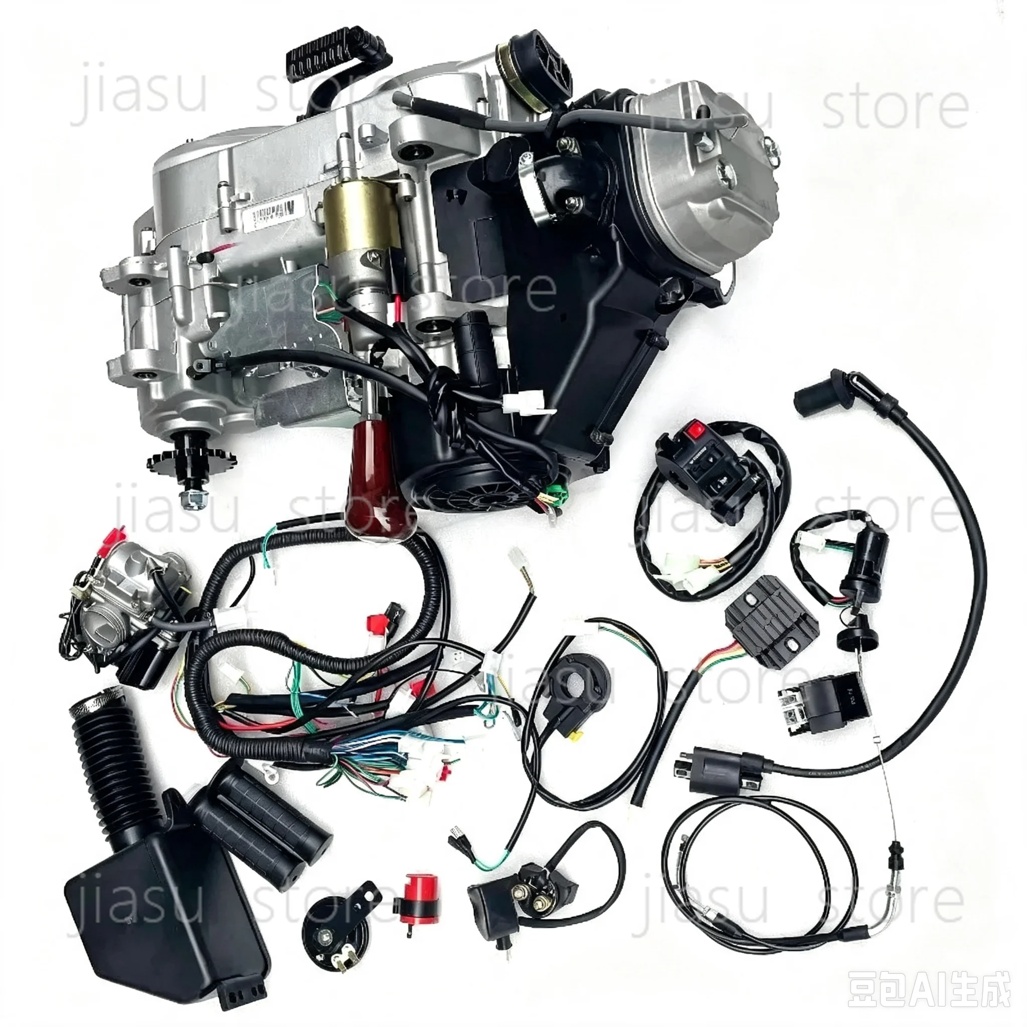 Motorcycle Gear Youtube - Four-Wheel ATV Steel Tube Kart Motorcycle