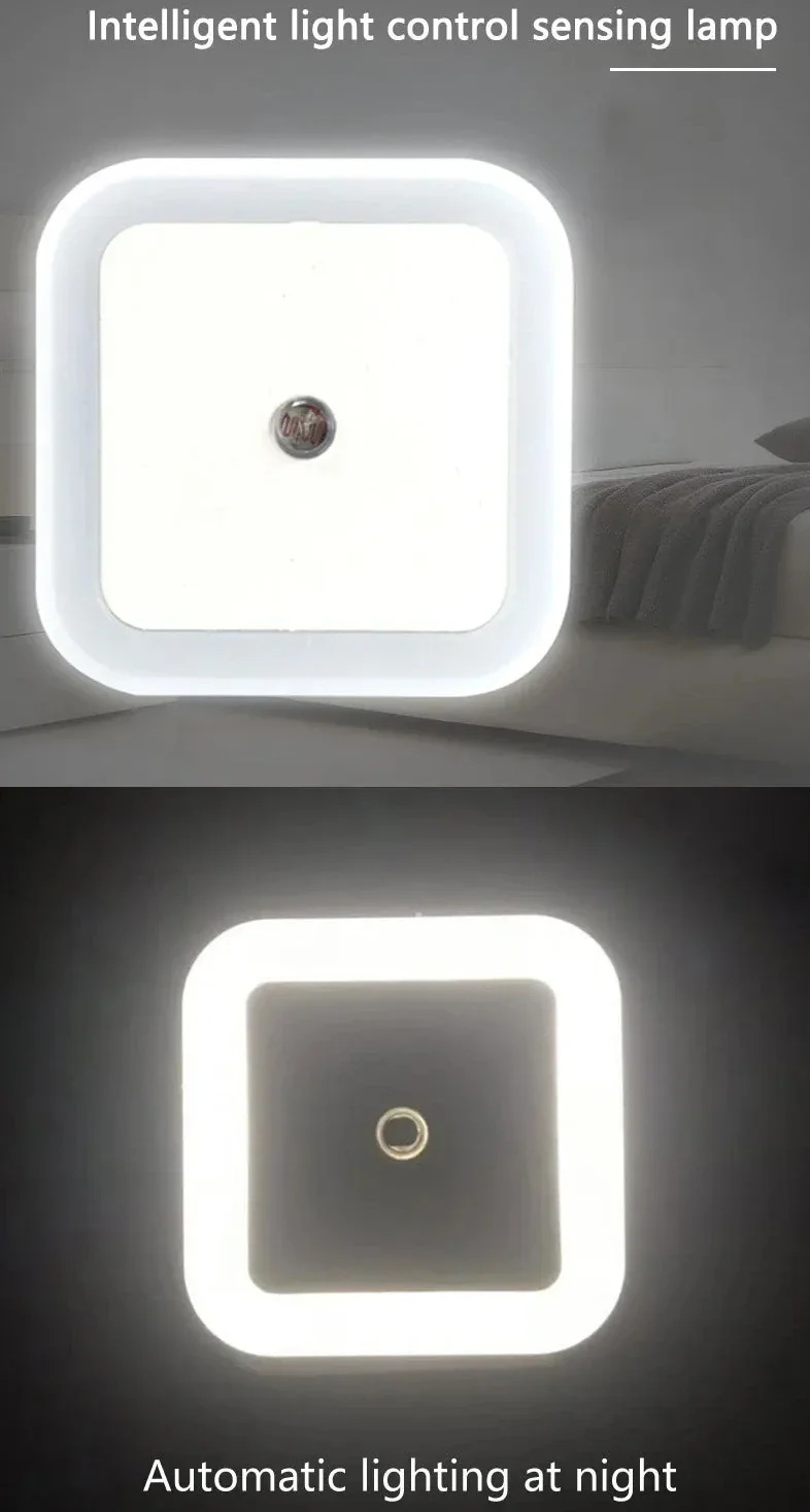 Motion-Activated Bedside Lamp - Auto-On Night Light with Soft Glow for Safety