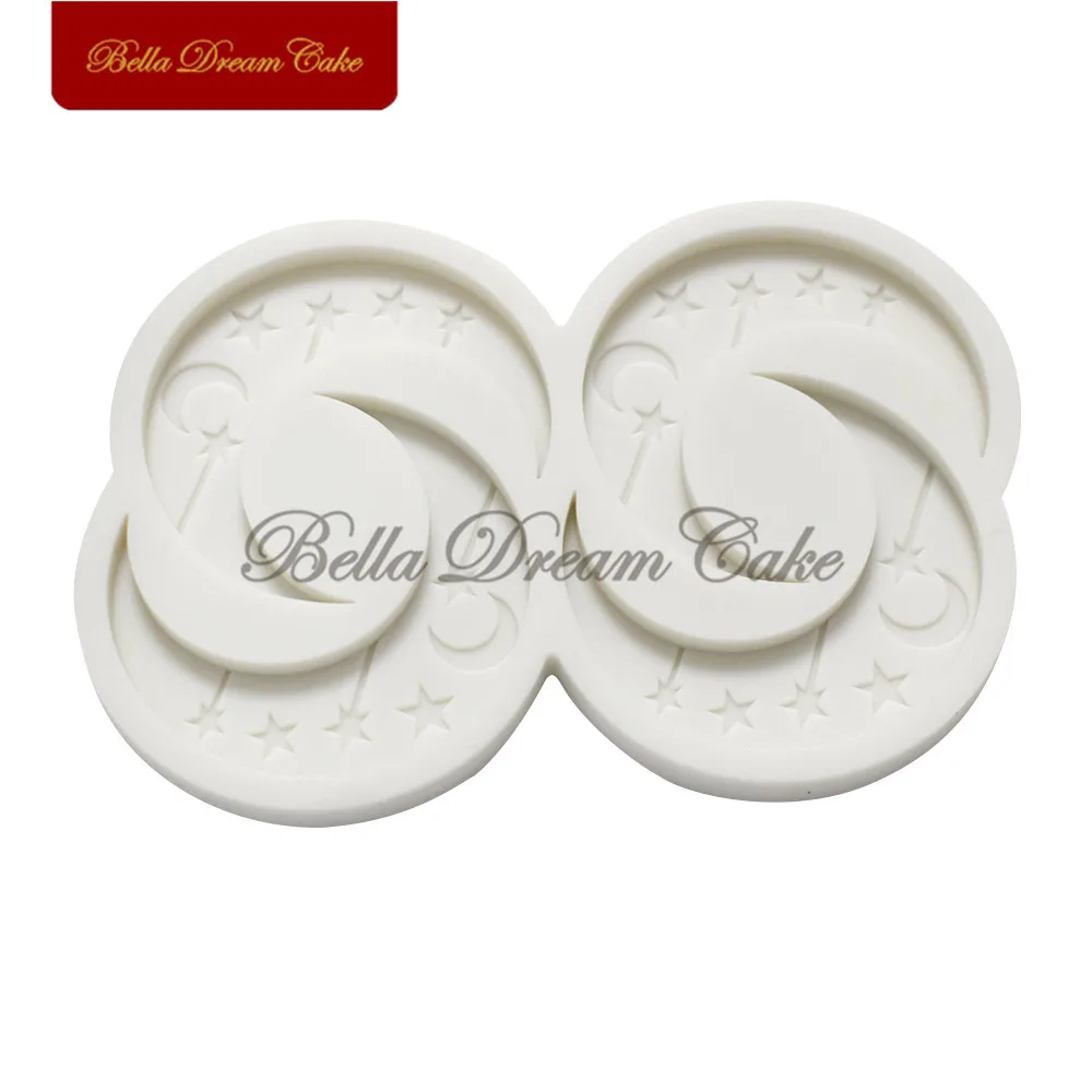 Ramadan Moon Star Silicone Mold Eid Mubarak Candy Fondant Chocolate Mould DIY Clay Craft Model Cake Decorating Tools Bakeware
