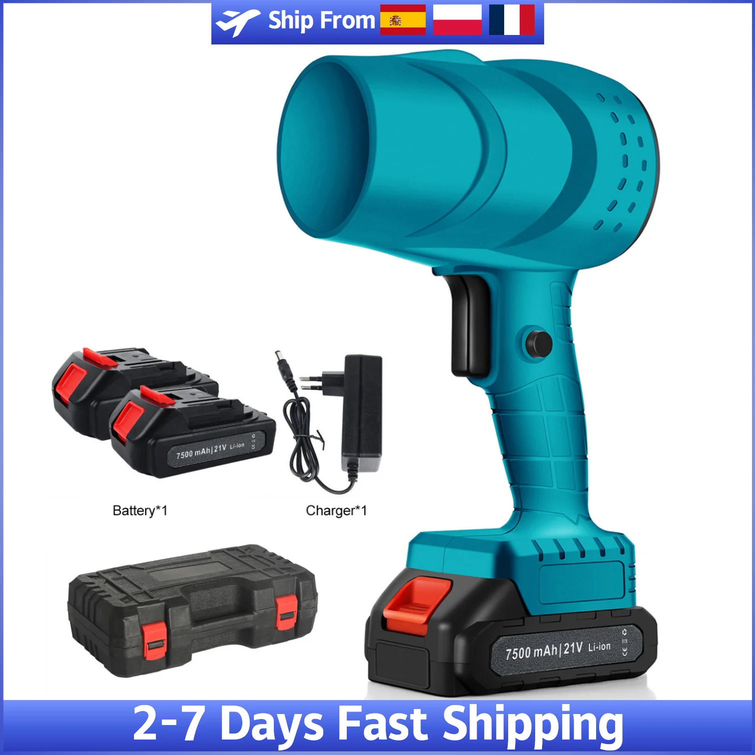 High Power 380W Cordless Blower 36000RPM 120KMH Wind Violent Hair Dryer Handheld Air Duster Cleaning Tool for Home and Car