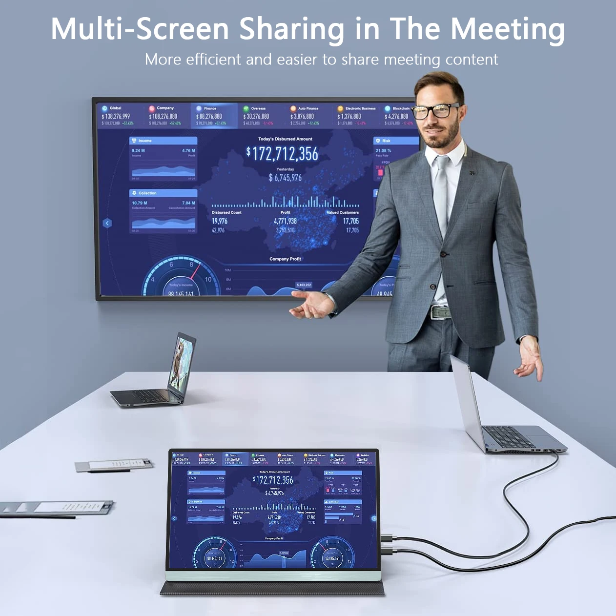 13.3 İnç Taşınabilir USB Tip-C - Portable Touchscreen Monitor For Laptop incelemesi ve fiyatı