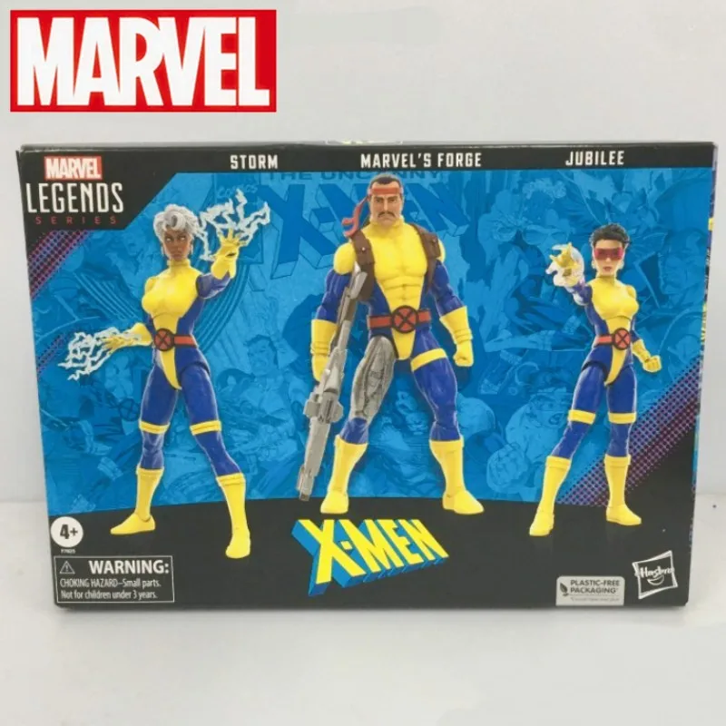 

Marvel Legends 60th Anniversary X-men 3-pack Storm Marvel's Forge Jubilee 6" Scale Action Figure Collectible Toys Doll Model