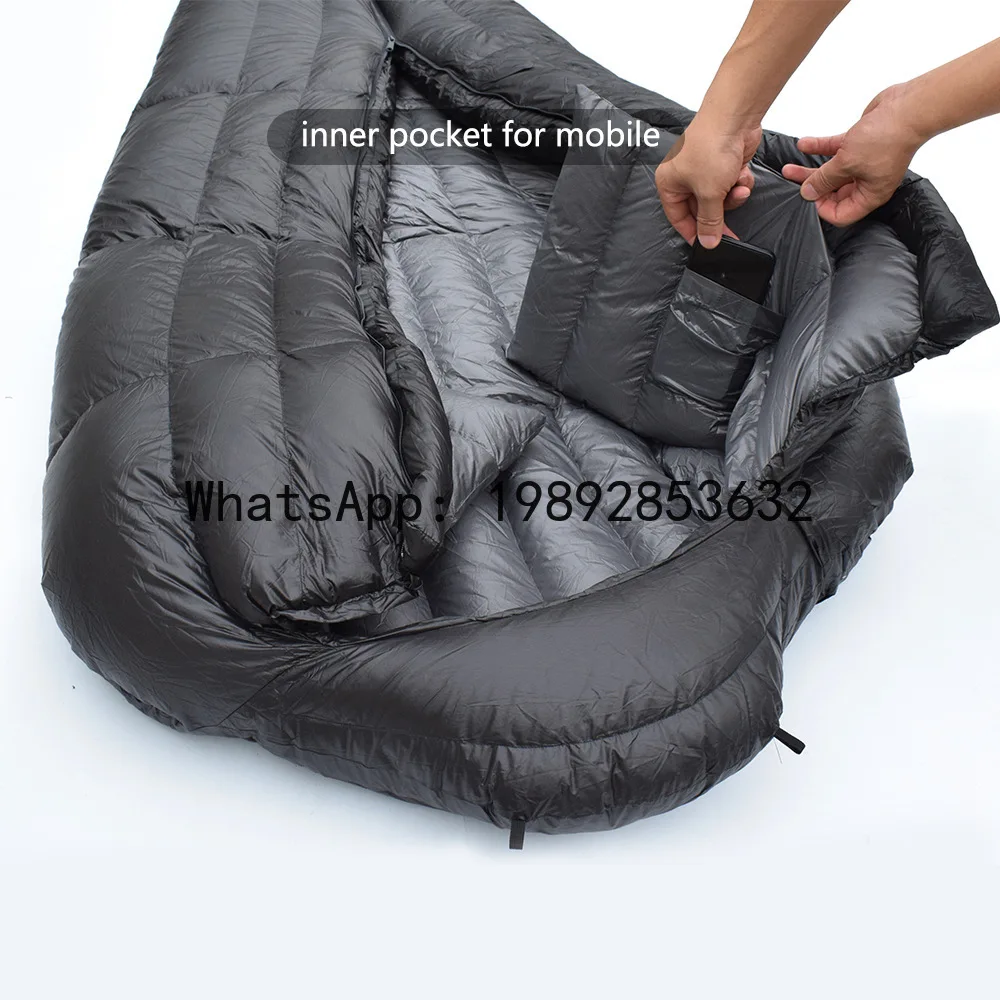 

Зимний спальный мешок DSA для кемпинга, пуховый, ультралегкий, для активного отдыха на природе