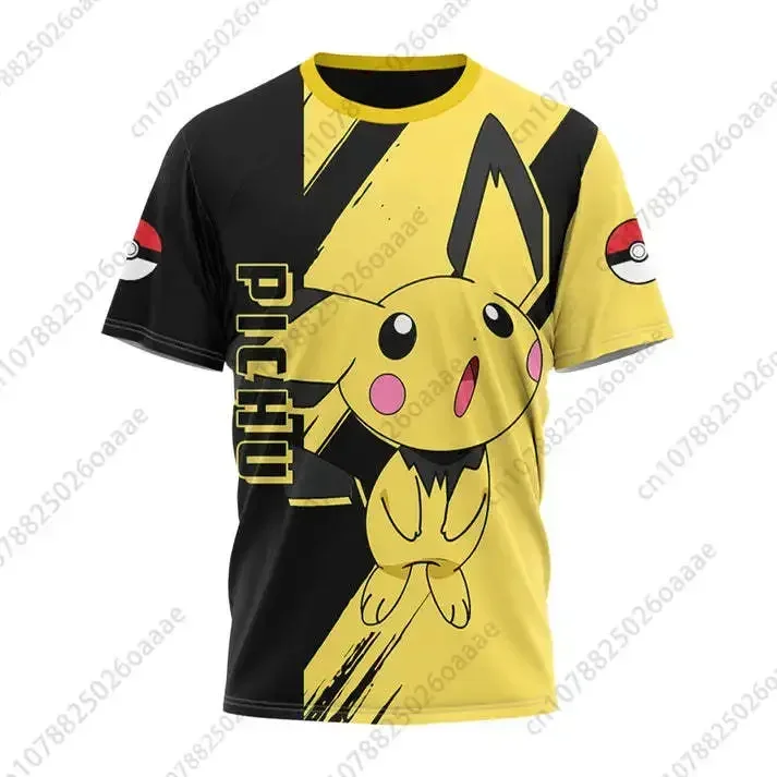 Pokemon Psyduck Camisetas 3D para hombres y mujeres Deportes y ocio Celebi Camisas frescas de verano de manga corta para niños