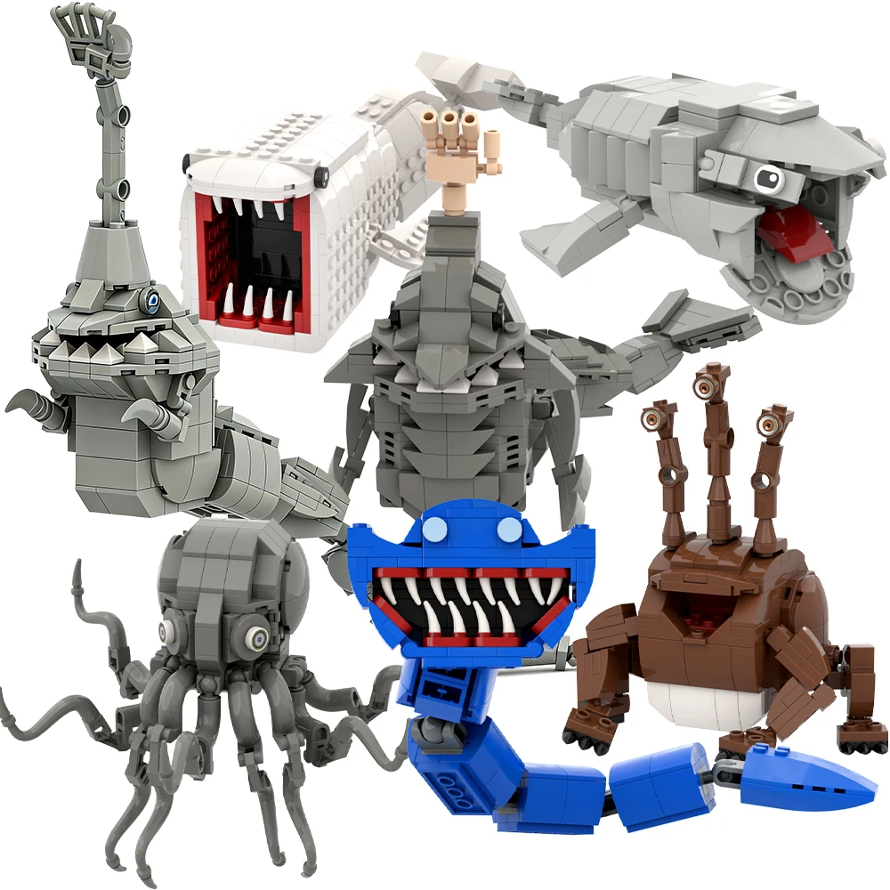Deep Sea Monster Building Blocks 14+ Horror Desk Decor Toy