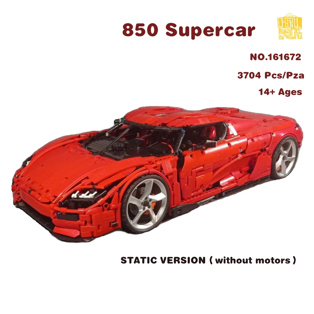 MOC-161672 850-Supercar modello con disegni PDF Building Blocks mattoni bambini educativi giocattoli fai da te regali di natale di compleanno