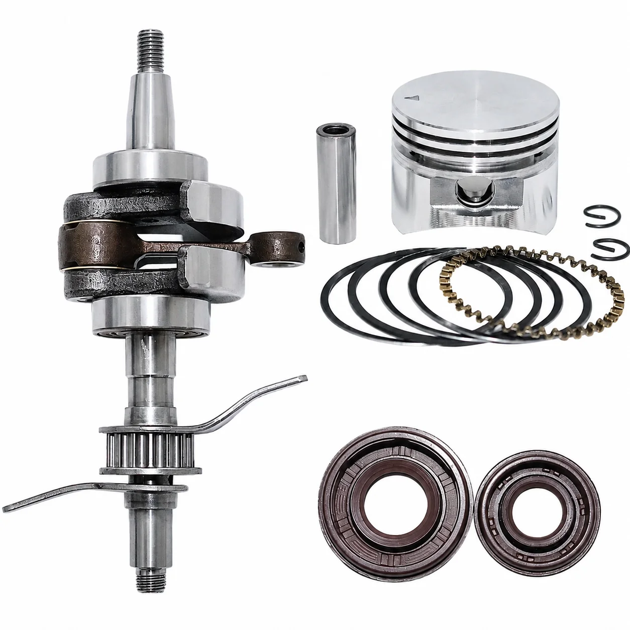 35mm Piston Cylinder Kit for Honda GX25 HHT25S Engine, Replaces 13310-Z3E-000, 9640 003 1195, 91201-965-000 Small Engine Parts