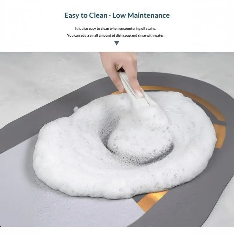 NEW Fresh And Clean Washing Machine Dust-Proof Pad Floral Anti-Slip Country-Style Kitchen Countertop Drying Pad