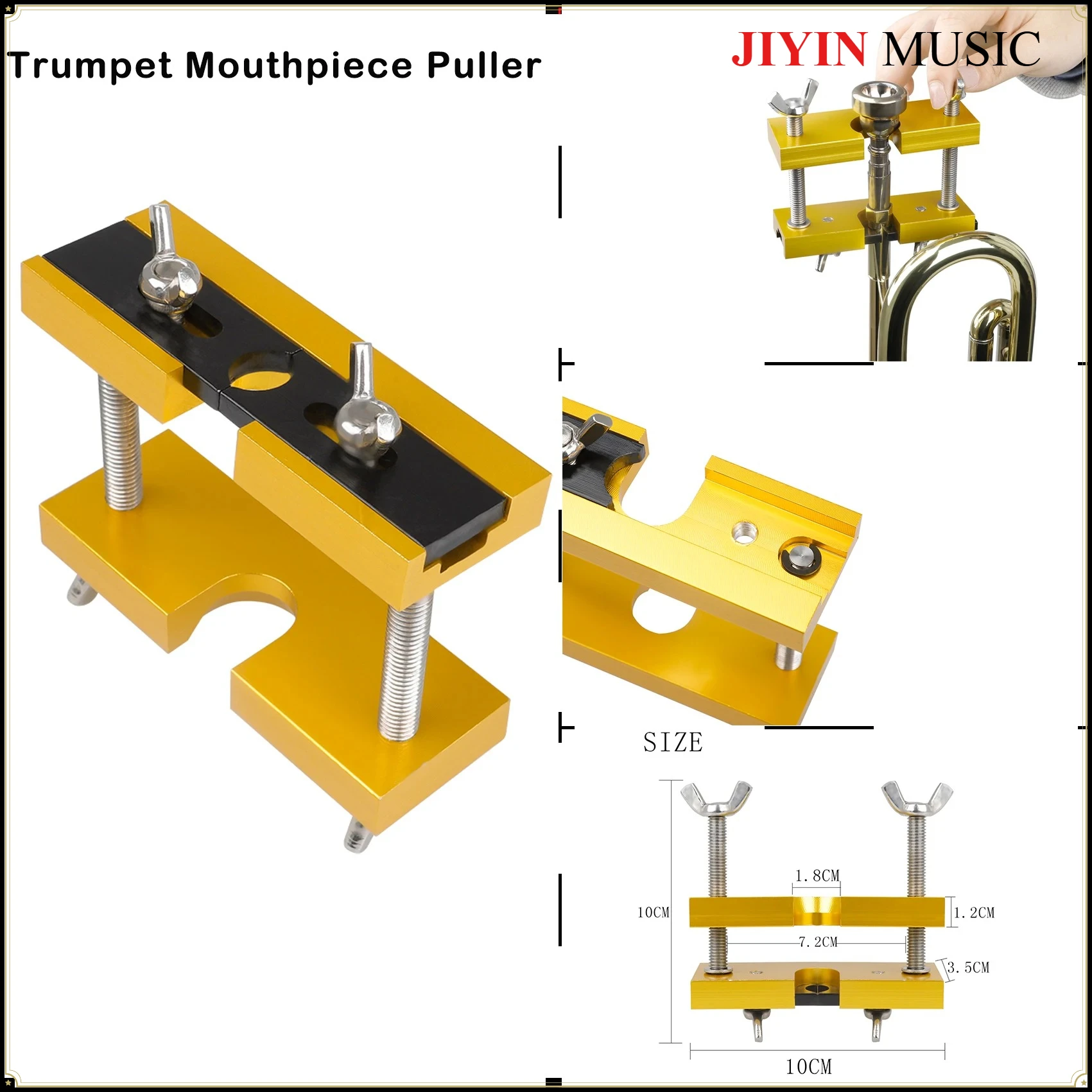 Trumpet Mouthpiece Puller Brass Wind Instrument Profession Part for Horn Trumpet Trombone Euphonium Mouth Remover Extractor Tool