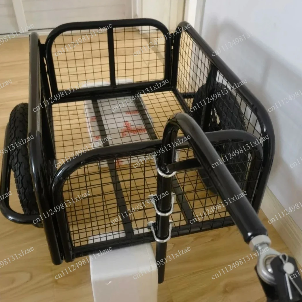 Outdoor Camping Trailer - 多用途屋外ユーティリティトレーラー - 電動自転車、バイク、三輪車用リアマウント; キャンプや釣り道具の運搬に最適